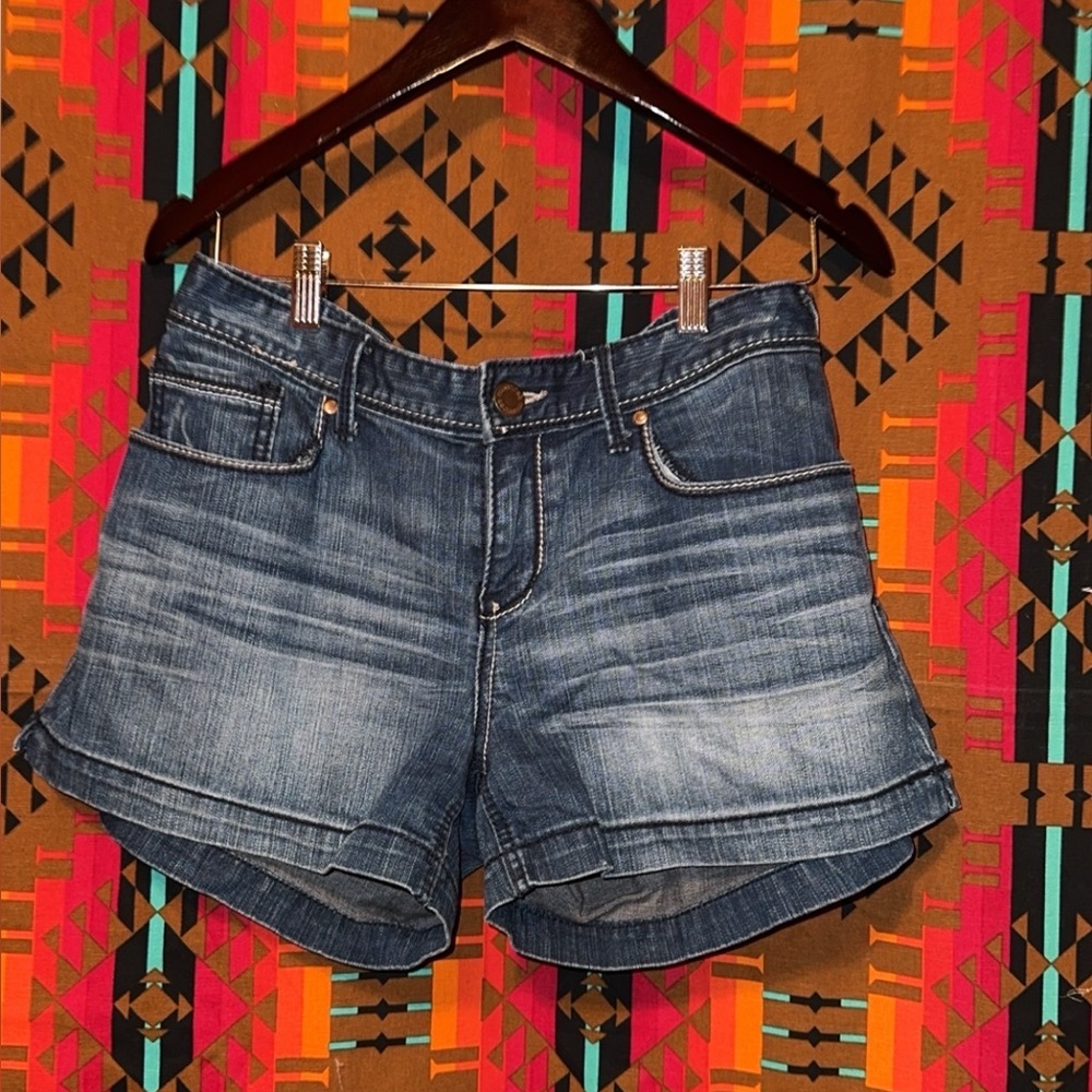 Maurices Dark Blue Jean Shorts